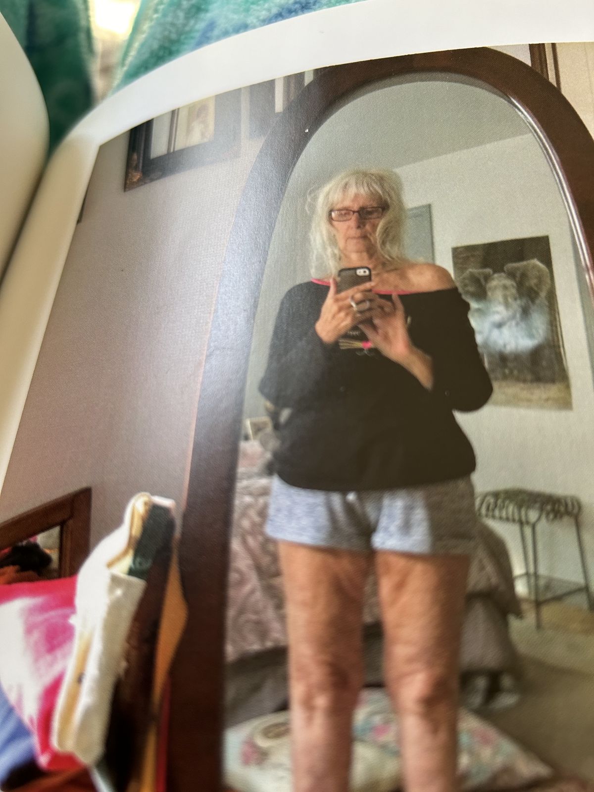 Sarah Faith in her bedroom at home